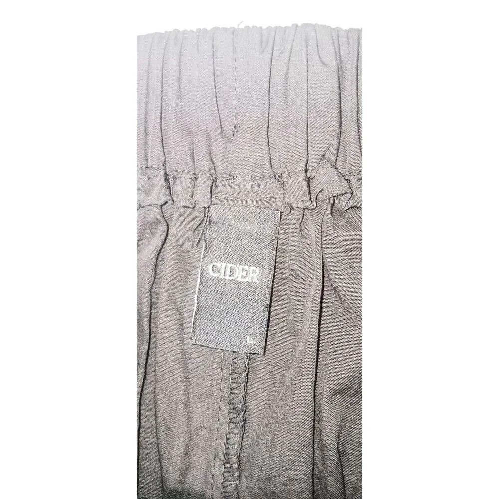 Cider High Waisted Tiered Maxi Skirt Womens Size Large Black Peasant Boho Hippie